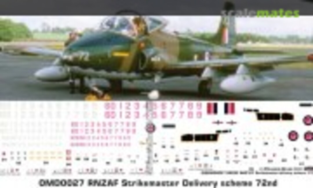 1:72 RNZAF Strikemaster delivery scheme (Oldmodels Decals OMD0027) OMD0027
