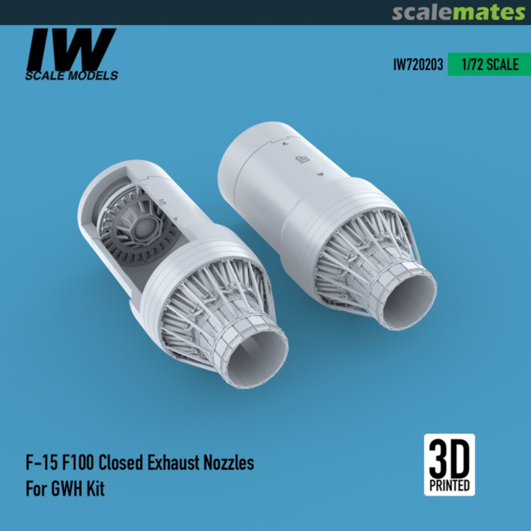 Boxart F-15 F100 Closed Exhaust Nozzles IW720203 IW Scale Models Boxart F-15 F100 Closed Exhaust Nozzles IW720203 IW Scale Models
