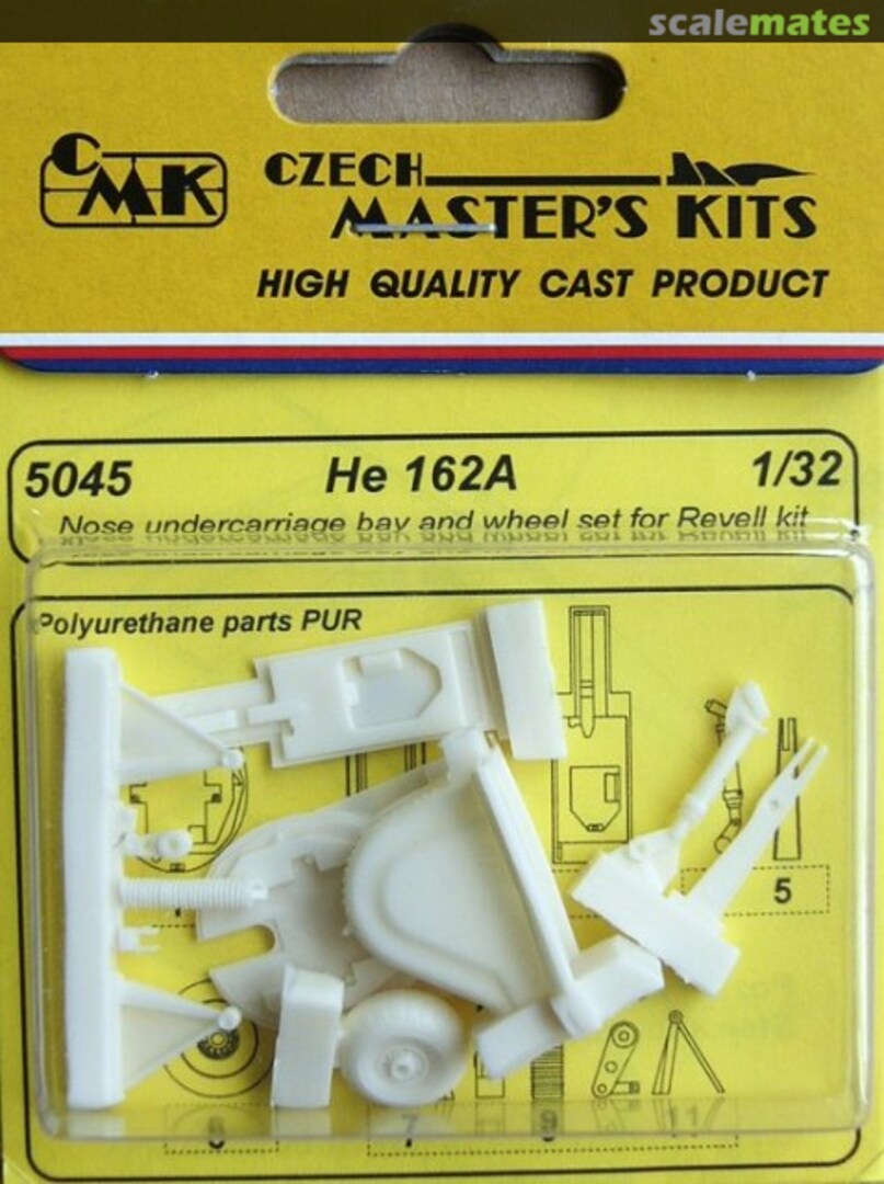 Boxart He 162A Nose Undercarriage bay + wheel 5045 CMK Boxart He 162A Nose Undercarriage bay + wheel 5045 CMK