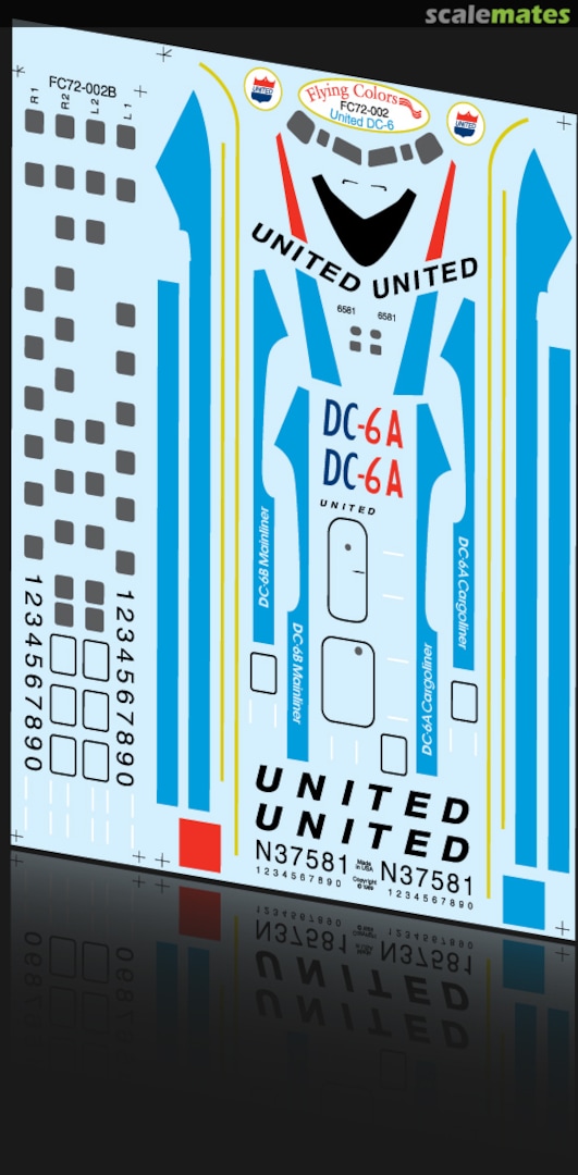 Boxart Douglas DC-6B FC72-002 Flying Colors Boxart Douglas DC-6B FC72-002 Flying Colors