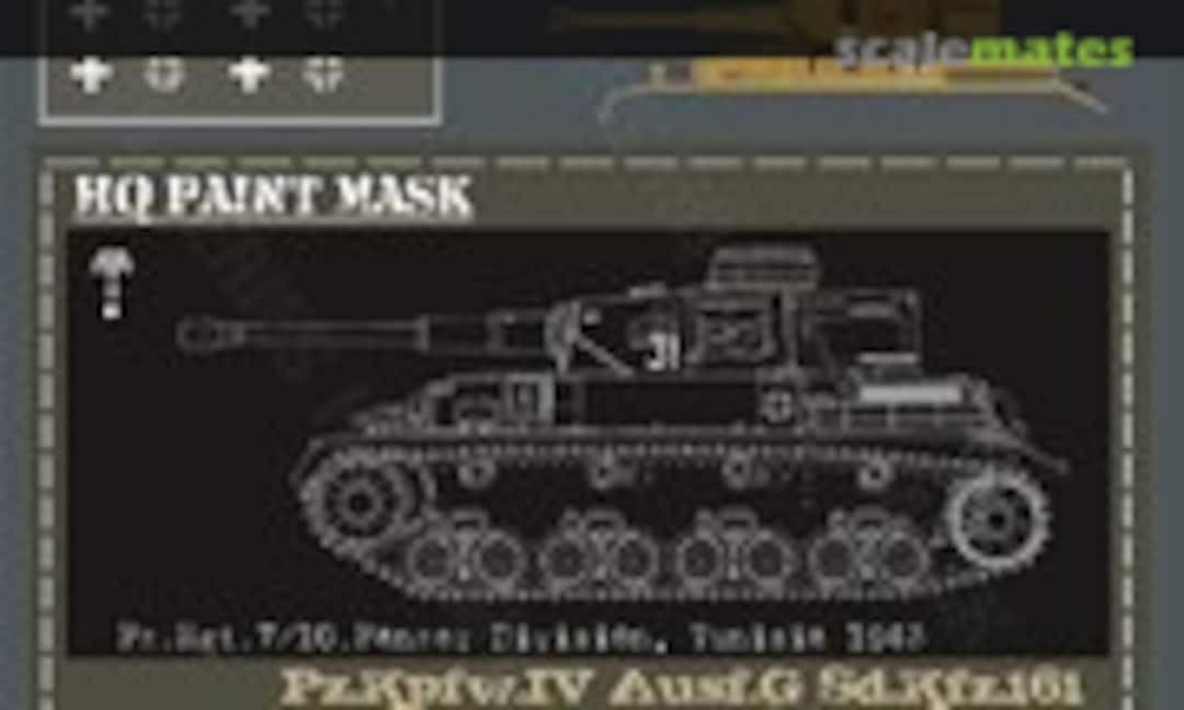 1:16 Pz.Kpfw.IV Ausf.G Pz.Rgt.7/10.Panzer Division Tunisia 1943 Paint Mask (HQ-Masks PIV 048) PIV 048