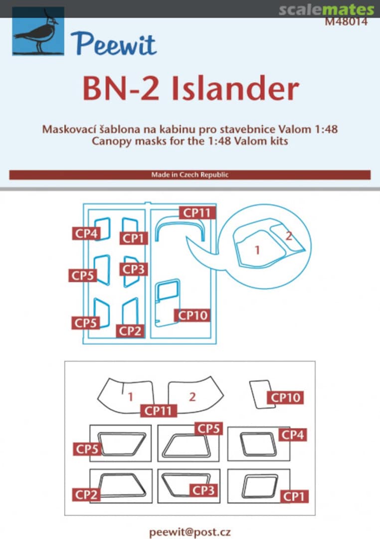 Boxart BN-2 Islander M48014 Peewit