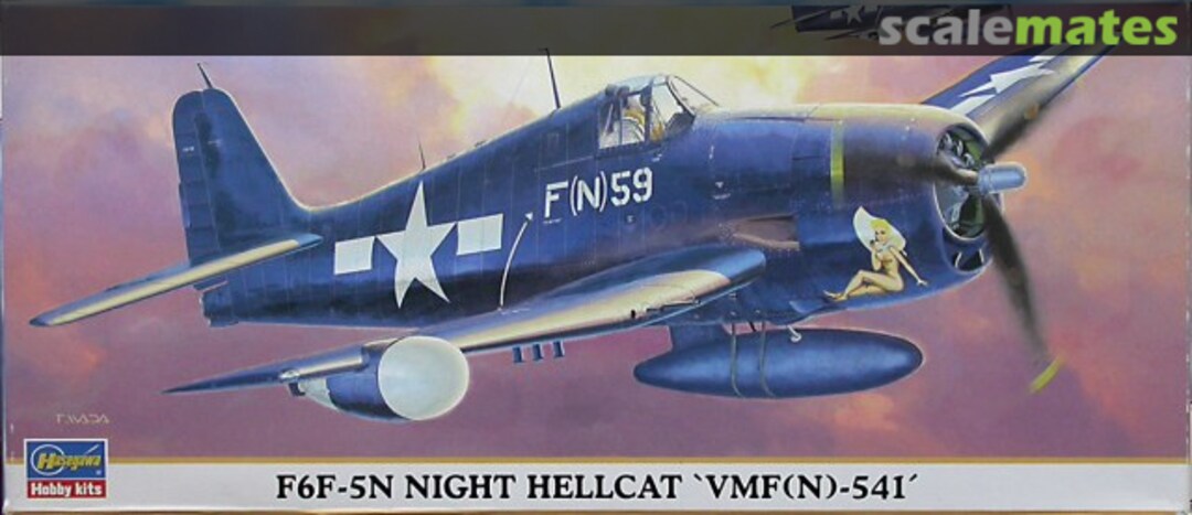 Boxart F6F-5N Night Hellcat 'VMF(N)-541' 00665 Hasegawa Boxart F6F-5N Night Hellcat 'VMF(N)-541' 00665 Hasegawa