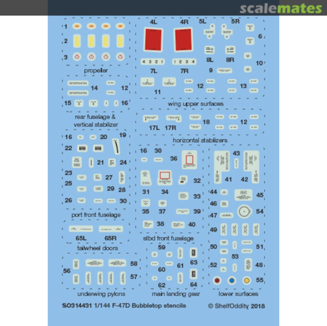 Boxart F-47D Bubbletop stencils SO314431 Shelf Oddity Boxart F-47D Bubbletop stencils SO314431 Shelf Oddity