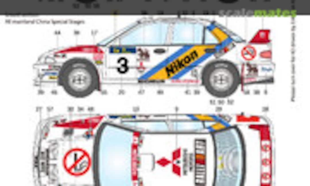 1:24 Mistubishi Lancer Evolution III - 555 Hong Kong-Beijing Rally 1995 (LB Production LB24039) LB24039