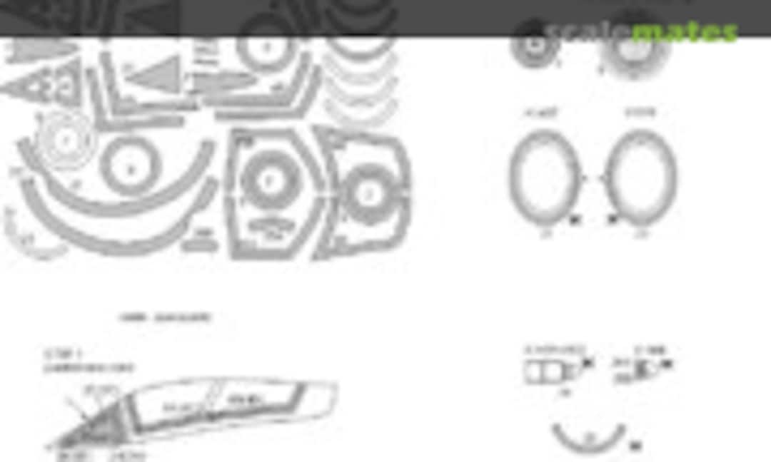 1:48 Blackburn Buccaneer S.2C/D ADVANCED kabuki masks (New Ware NWAM1023) NWAM1023