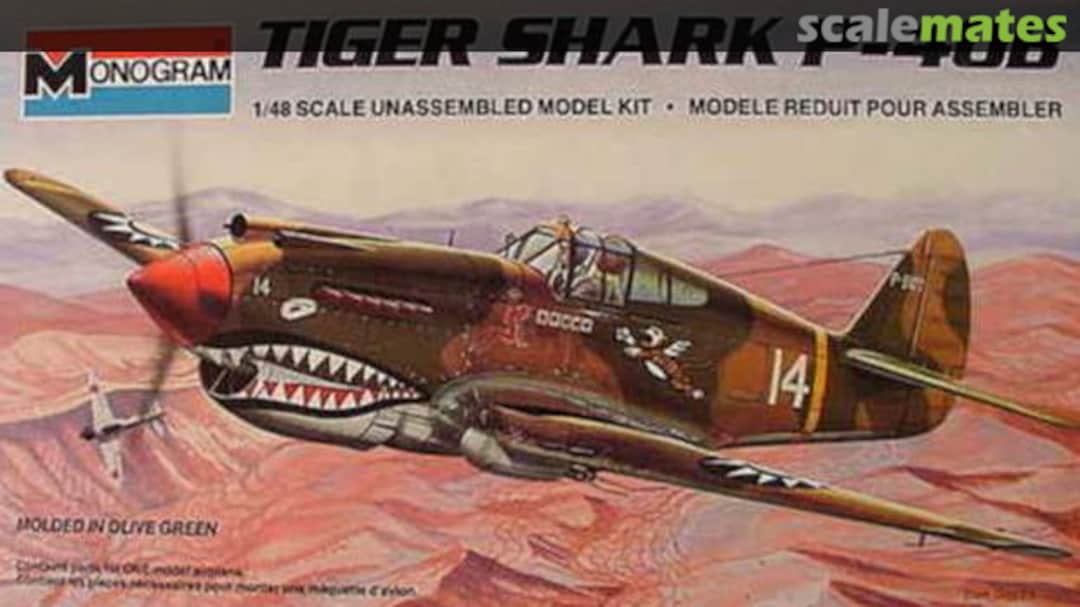 Boxart Tiger Shark P-40B 5209 Monogram Boxart Tiger Shark P-40B 5209 Monogram