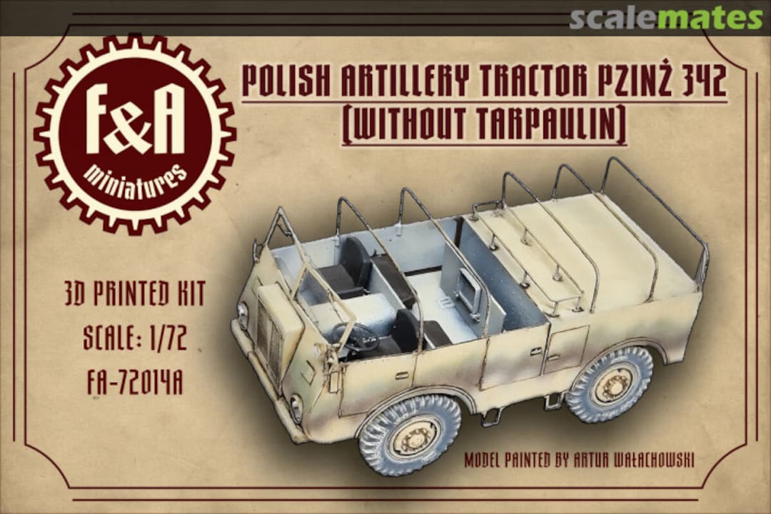 Boxart Polish Artillery Tractor Pzinż 342 (Without Tarpaulin) FA-72014A F&A Miniatures Boxart Polish Artillery Tractor Pzinż 342 (Without Tarpaulin) FA-72014A F&A Miniatures