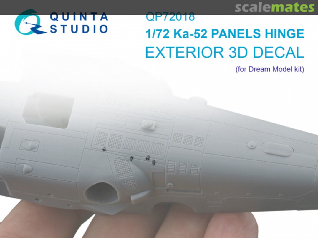 Boxart Ka-52 Panels Hinges exterior 3D decals QP72018 Quinta Studio
