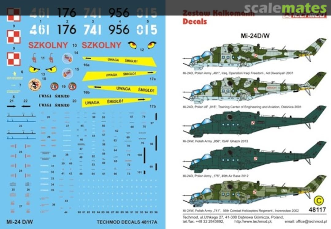 Boxart Mi-24D/W "Hind-D/E" 48117 Techmod Boxart Mi-24D/W "Hind-D/E" 48117 Techmod