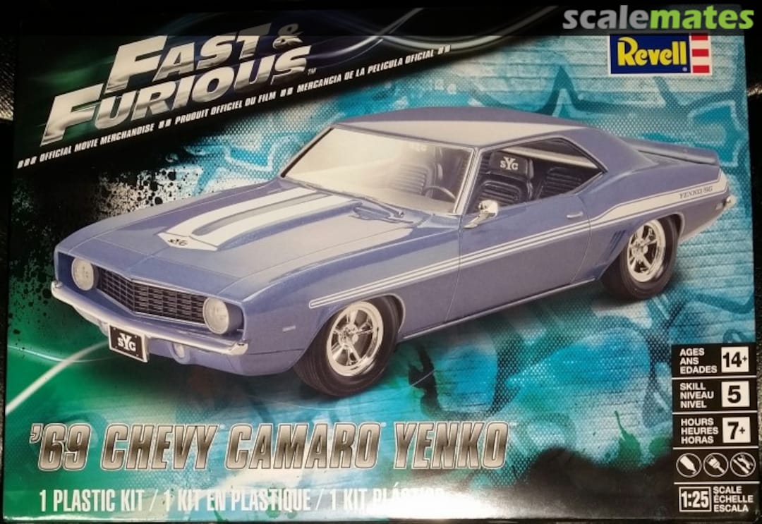 Boxart '69 Chevy Camaro Yenko 85-4314 Revell Boxart '69 Chevy Camaro Yenko 85-4314 Revell