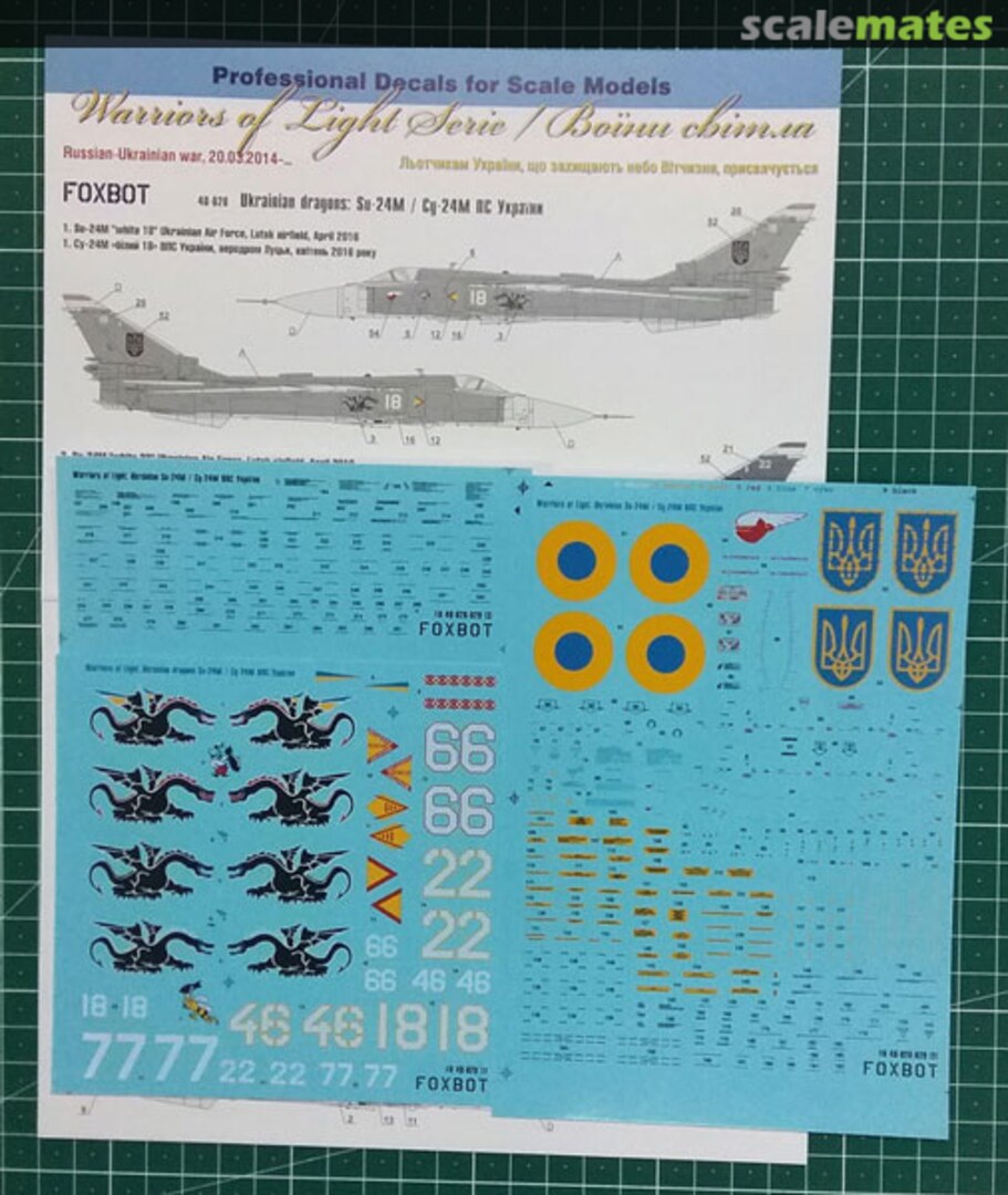 Boxart Ukrainian dragons Su-24M 48-028 Foxbot Boxart Ukrainian dragons Su-24M 48-028 Foxbot