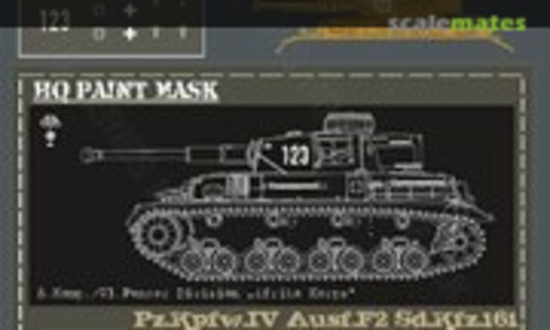 1:16 Pz.Kpfw.IV Ausf.F2 5.Komp./21.Panzer Division Afrika Korps Paint Mask (HQ-Masks PIV 049) PIV 049