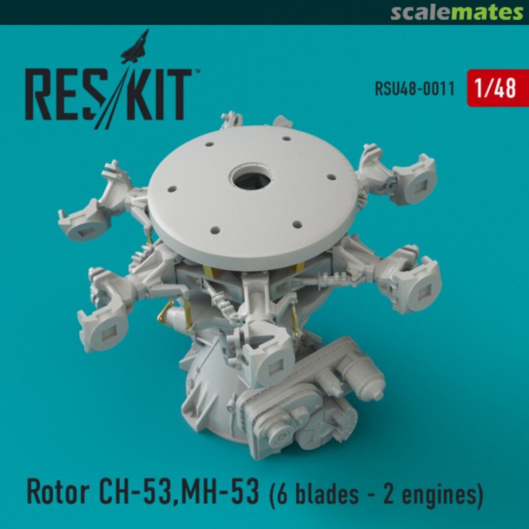 Boxart Rotor for CH-53/MH-53/HH-53 (6 blades, 2 engines) RSU48-0011 ResKit Boxart Rotor for CH-53/MH-53/HH-53 (6 blades, 2 engines) RSU48-0011 ResKit
