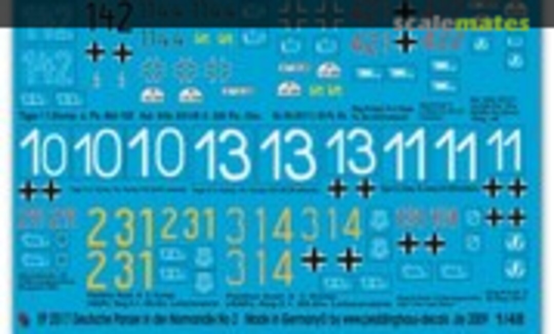 1:48 German tanks in the Normandy No 2 (Peddinghaus-Decals EP 2017) EP 2017