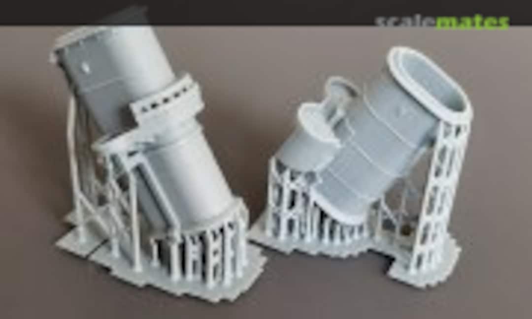 1:350 HMS Howe Funnels (Model Monkey 350-Howe funnels 194) 350-Howe funnels 194