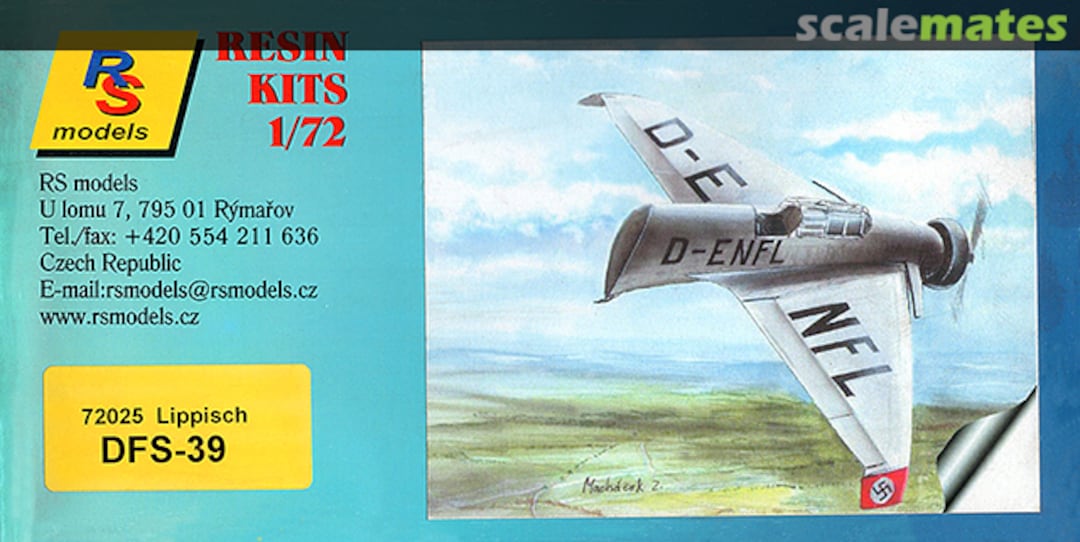 Boxart Lippisch DFS-39 72025 RS Models Boxart Lippisch DFS-39 72025 RS Models