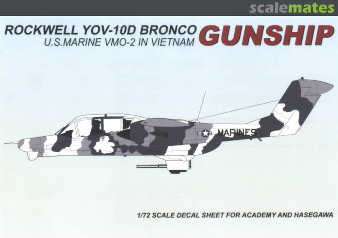 Boxart Rockwell YOV-10D Bronco 72005 Veha Maestro Decals Boxart Rockwell YOV-10D Bronco 72005 Veha Maestro Decals