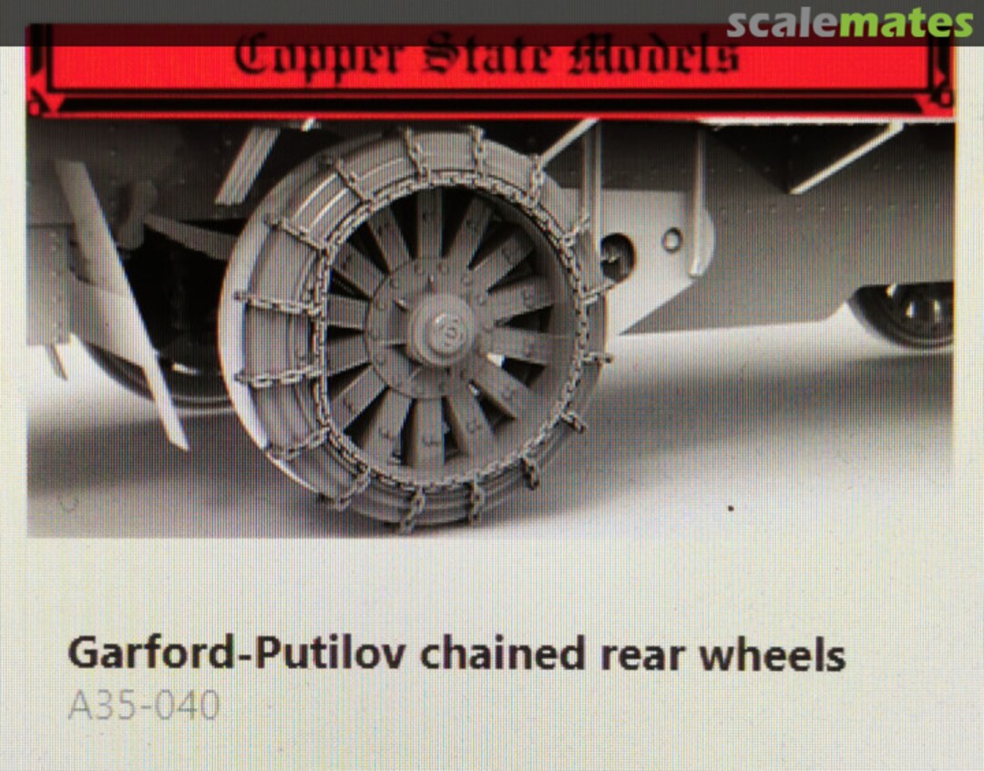 Boxart Chained rear wheels A35-040 Copper State Models