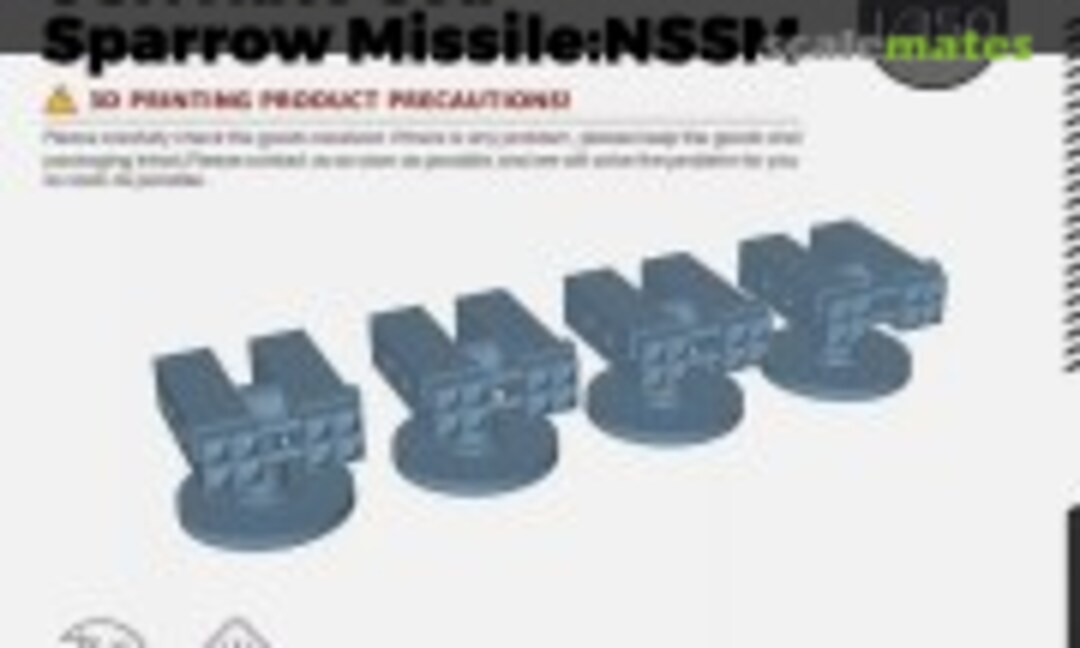 1:350 USN Nato Sea Sparrow Missile:NSSM (Yao's Studio/ 老姚手工坊 LY350249) LY350249