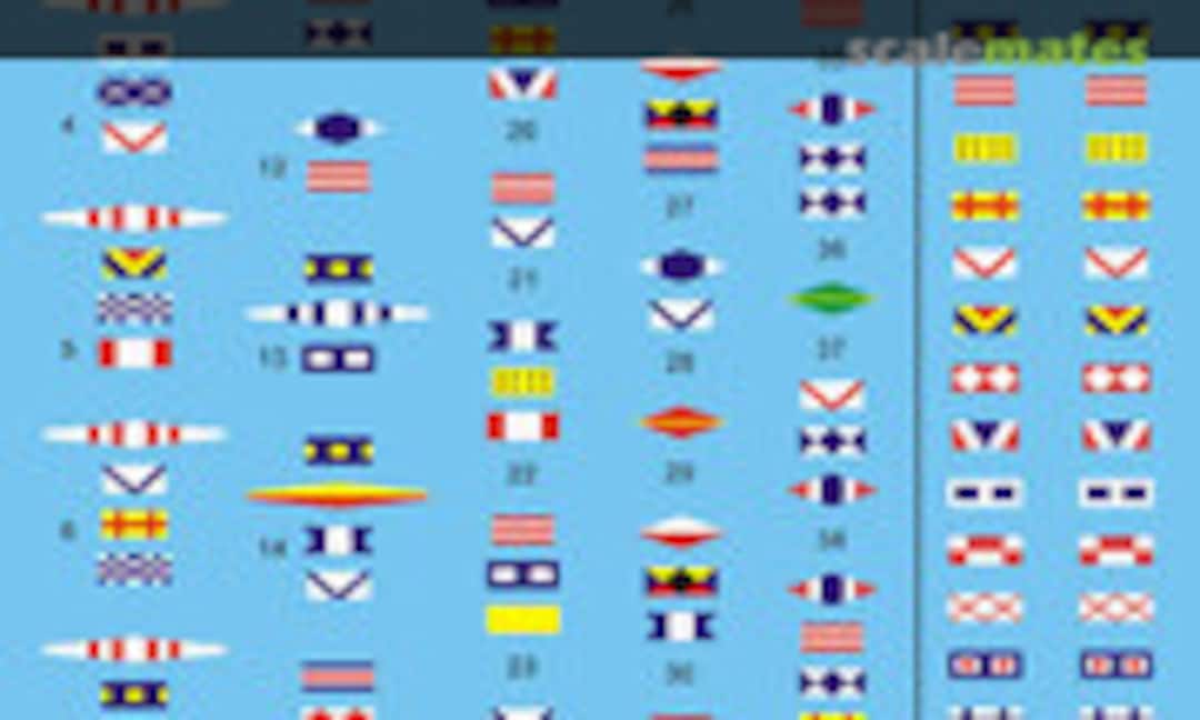 1:700 IJN Signal Flags of Fleet Movement (Rainbow Rb7063) Rb7063