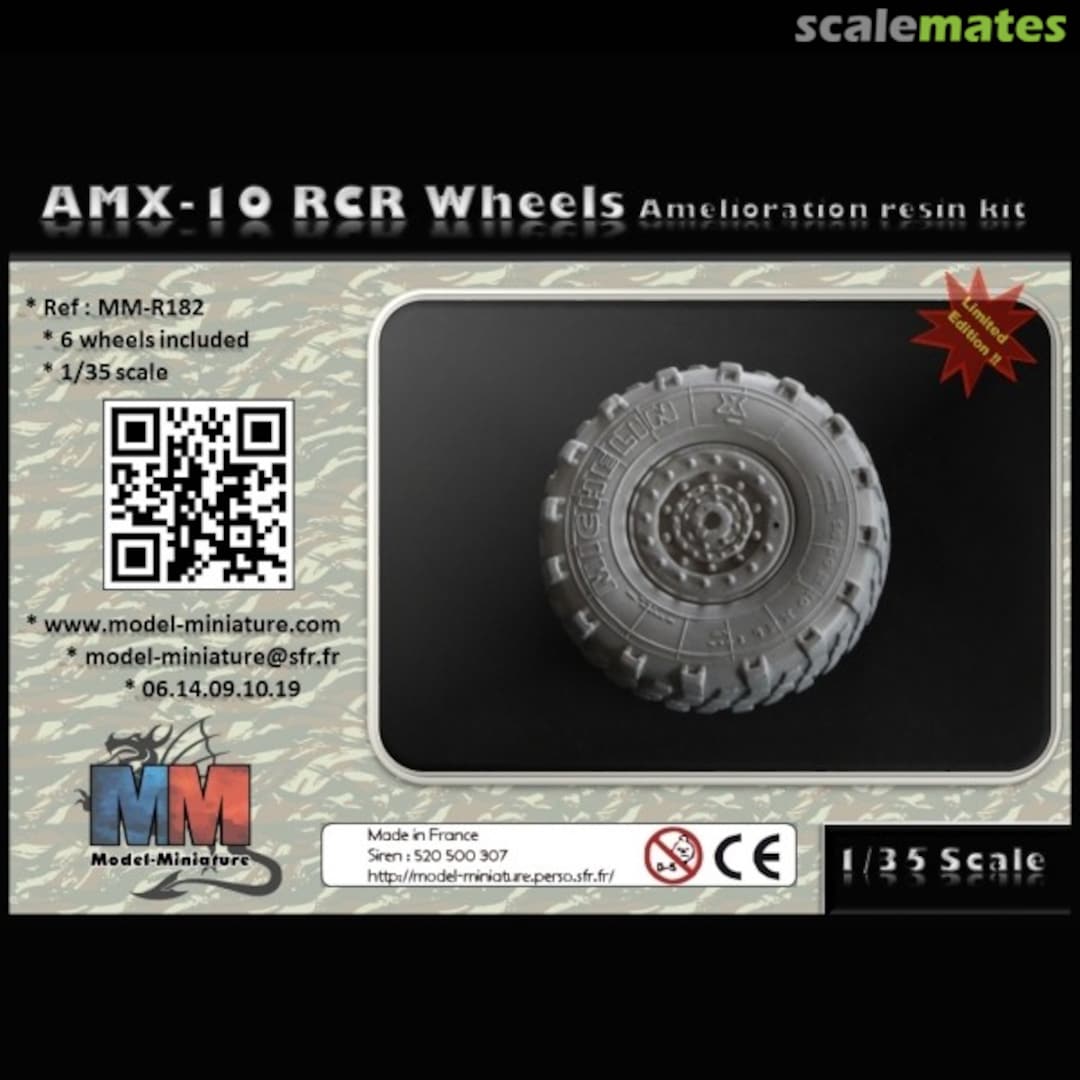 Boxart AMX-10 RCR wheel set MM-R182 Model Miniature