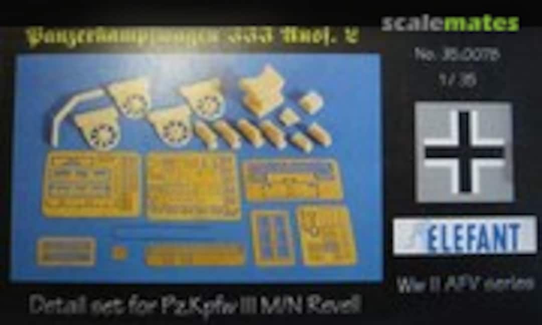 1:35 Detail set for Pz.Kpfw. III M/N (Elefant 35.007B) 35.007B