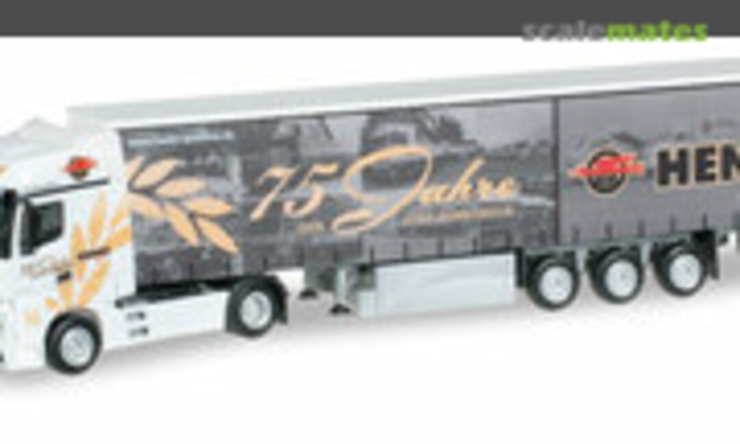 Mercedes-Benz Actros Bigspace Gardinenplanen-Sattelzug &quot;Henke&quot; (Herpa 916332)