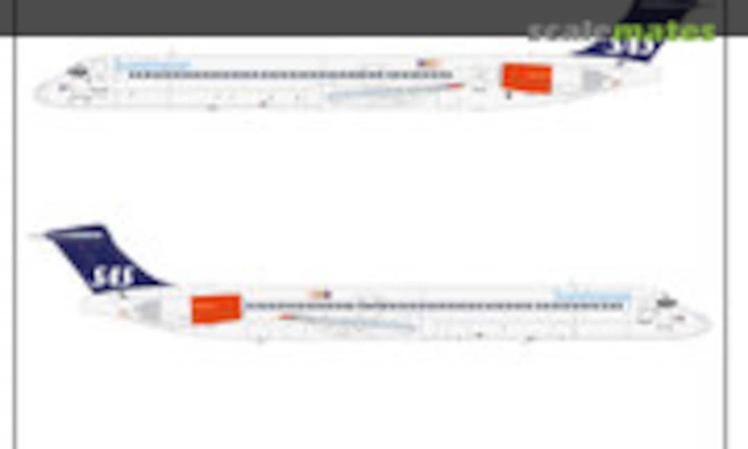 1:144 SAS MD80's in the Current CS (Lima November Decals LN144-593) LN144-593