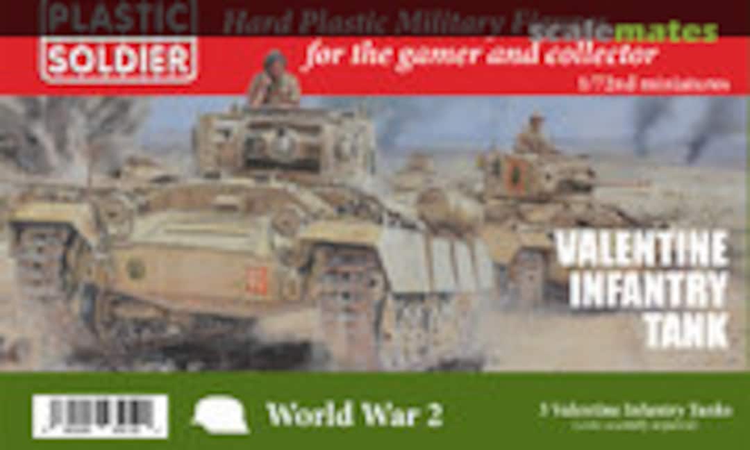 1:72 British Valentine Tank (Plastic Soldier WW2v20028)