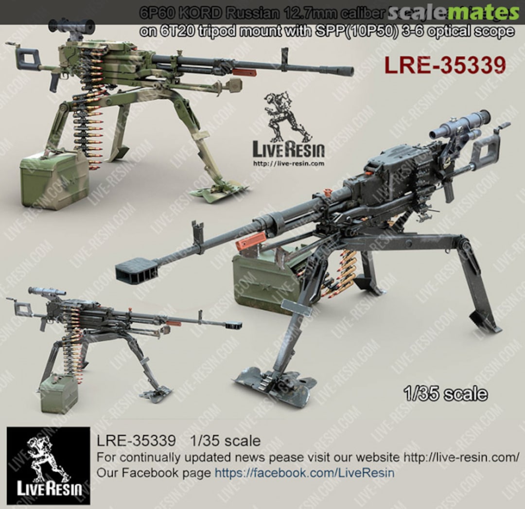 Boxart KORD Russian 12.7mm calibre heavy machine gun LRE-35339 Live Resin Boxart KORD Russian 12.7mm calibre heavy machine gun LRE-35339 Live Resin
