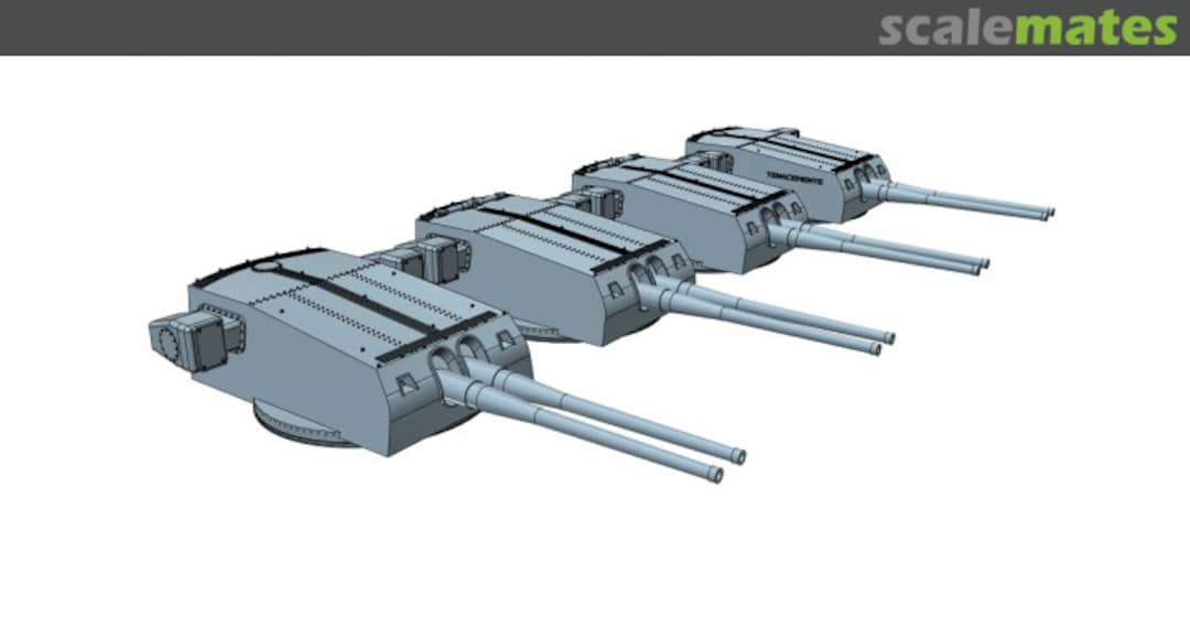 Boxart RN Zara 203 mm/53 cal. (8"/53 cal.) Turrets with Barrels 200-Zara turrets-4 Model Monkey Boxart RN Zara 203 mm/53 cal. (8"/53 cal.) Turrets with Barrels 200-Zara turrets-4 Model Monkey