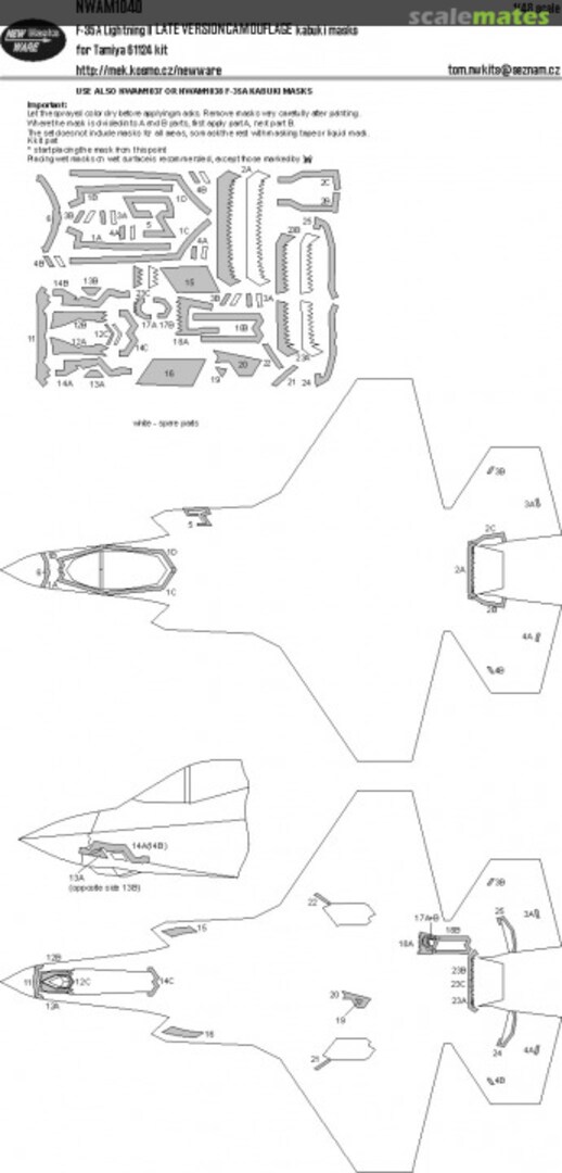 Boxart F-35A Lightning II - LATE VERSION CAMOUFLAGE kabuki masks NWAM1040 New Ware Boxart F-35A Lightning II - LATE VERSION CAMOUFLAGE kabuki masks NWAM1040 New Ware