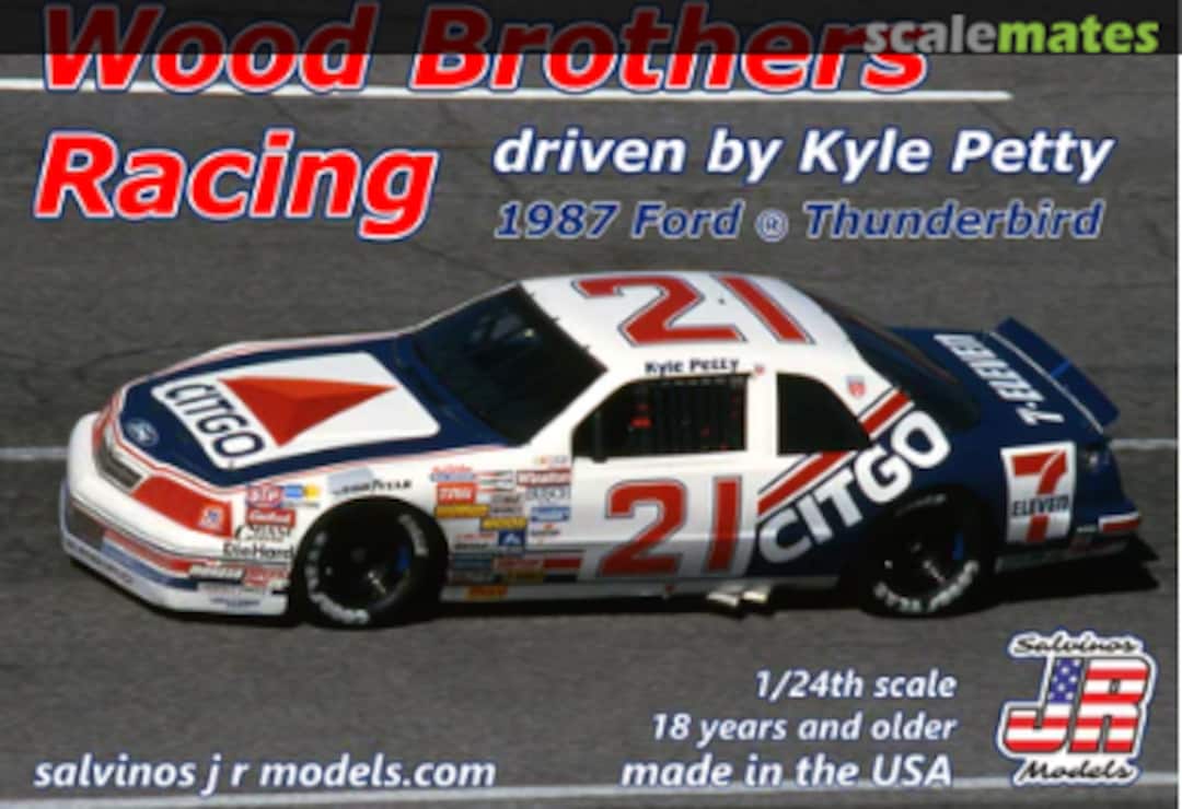 Boxart Wood Brothers Racing Thunderbird WBF1987KPDA Salvinos JR Models Boxart Wood Brothers Racing Thunderbird WBF1987KPDA Salvinos JR Models