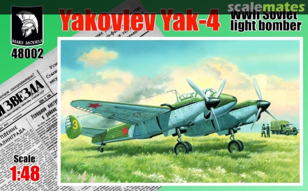 Boxart Yakovlev Yak-4 48002 Mars Models Boxart Yakovlev Yak-4 48002 Mars Models