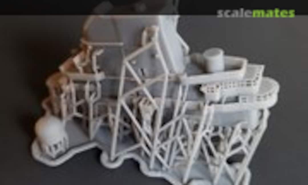 1:500 USS Lexington CVT-16 Island, 1980-1991 (Model Monkey 500-CV16 1993) 500-CV16 1993