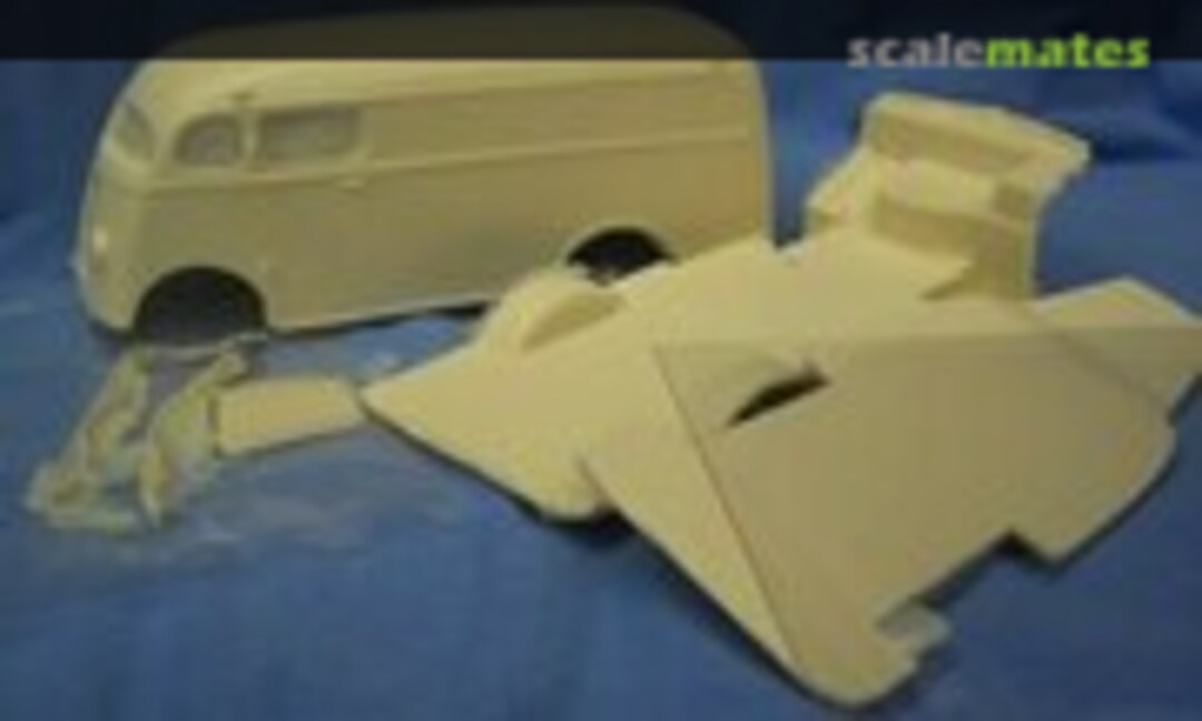 1:25 1954 Metro Delivery Chopped Van Body, Interior Tub, Chassis, Grill, Bumpers & Flat Glass (Jimmy Flintstone NB273) NB273