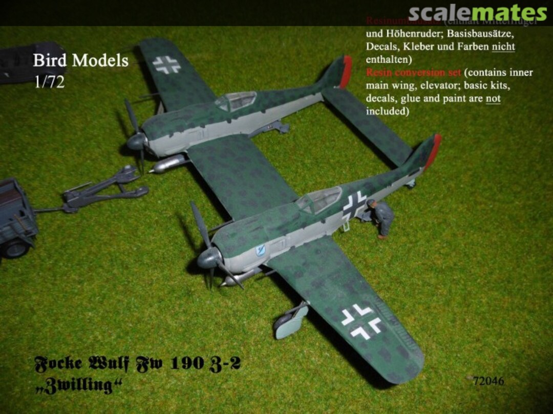 Boxart Focke Wulf Fw 190 Z-2 Zwilling 72046 Bird Models Boxart Focke Wulf Fw 190 Z-2 Zwilling 72046 Bird Models