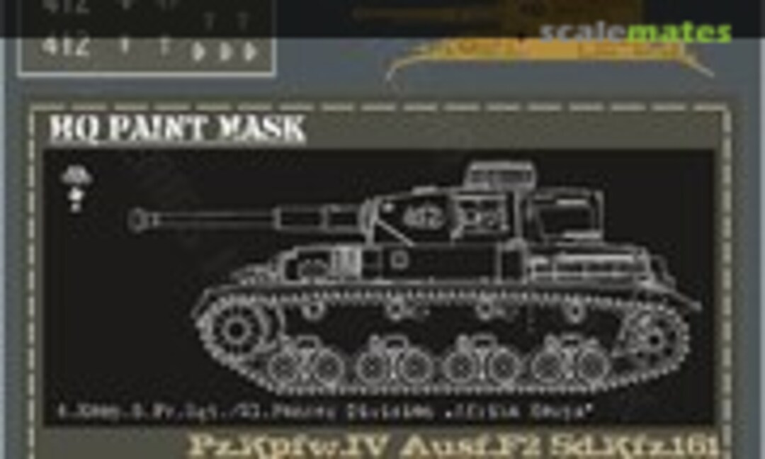 1:16 Pz.Kpfw.IV Ausf.F2 4.Komp.5.Pz.Rgt./21.Panzer DivisionAfrika Korps Paint Mask (HQ-Masks PIV 051) PIV 051