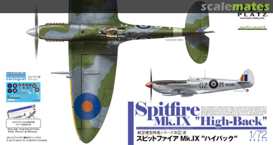 Boxart Spitfire Mk.IX "High-Back" AE-15 Platz Boxart Spitfire Mk.IX "High-Back" AE-15 Platz