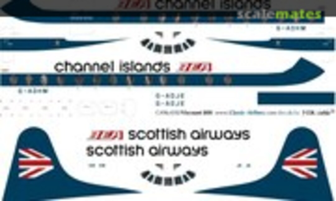 1:96 BEA Speedjack Channel/Scottish Vis 800 (Classic Airlines CA96-013) CA96-013