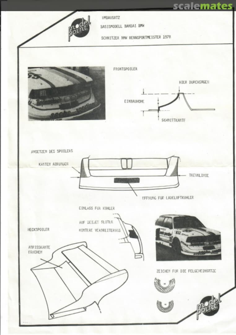 Boxart BMW 320 SCHNITZER - SACHS SPORTING RODENSTOCK 01003 Model Point