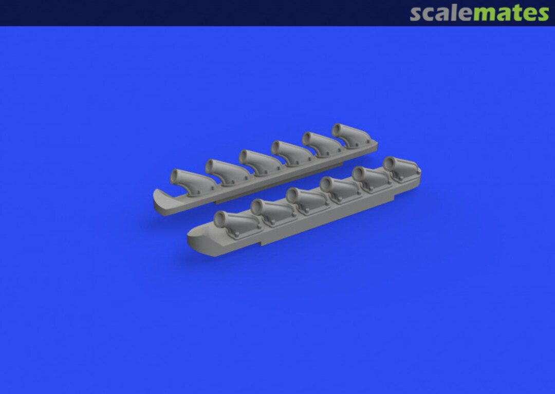 Boxart P-51B/C exhausts stacks PRINT 672279 Eduard Boxart P-51B/C exhausts stacks PRINT 672279 Eduard