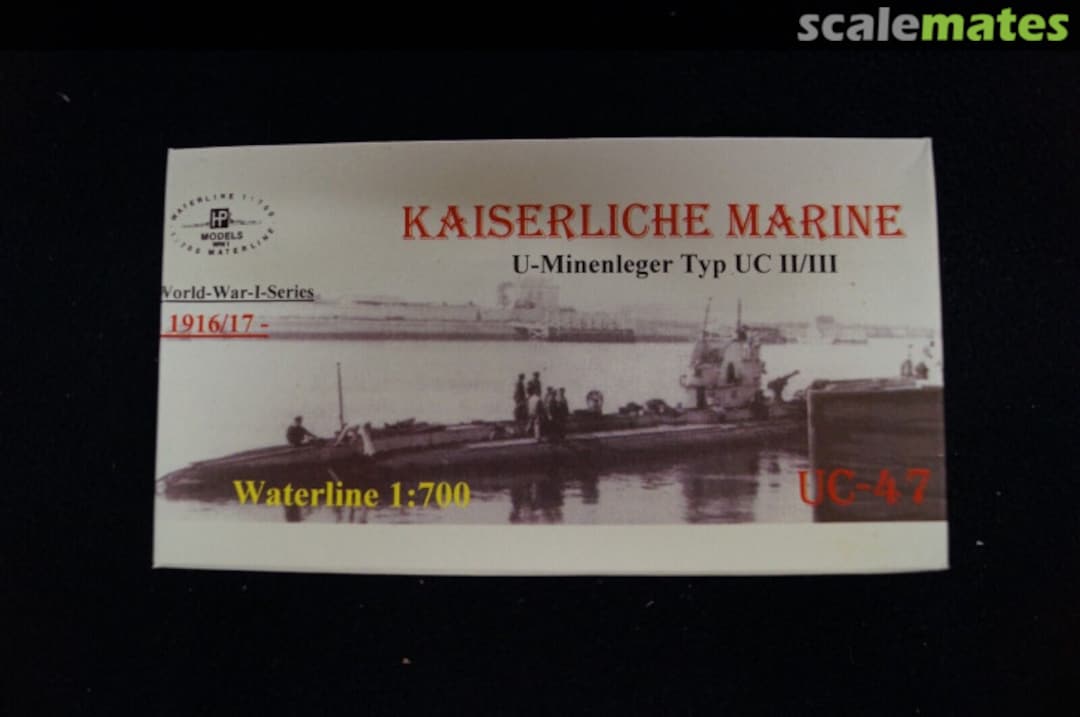 Boxart U-Minenleger Typ UC II/III "UC-47" WW I-WL-G-098 HP-Models Boxart U-Minenleger Typ UC II/III "UC-47" WW I-WL-G-098 HP-Models