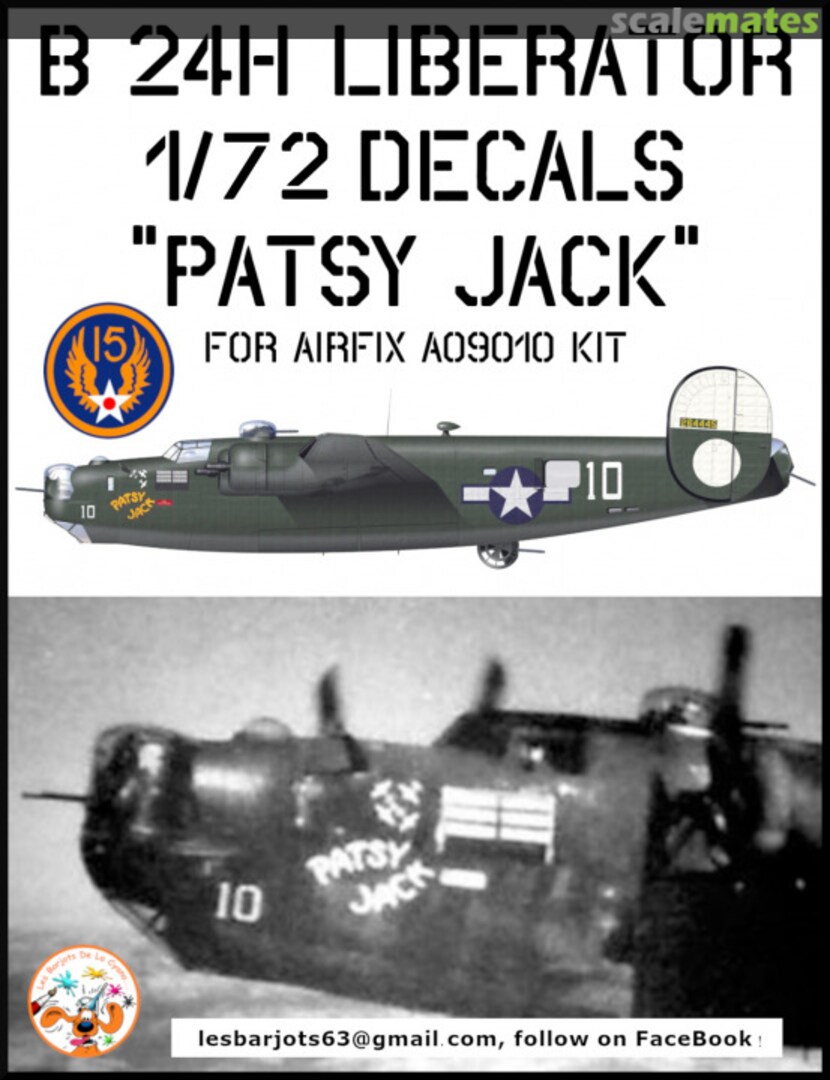 Boxart B-24H Liberator "PATSY JACK" BC2024-02 Les Barjots de la cyano Boxart B-24H Liberator "PATSY JACK" BC2024-02 Les Barjots de la cyano