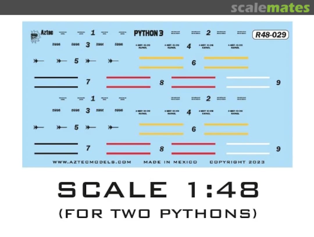 Boxart Stencil for Python 3 R48-029 Aztec Models