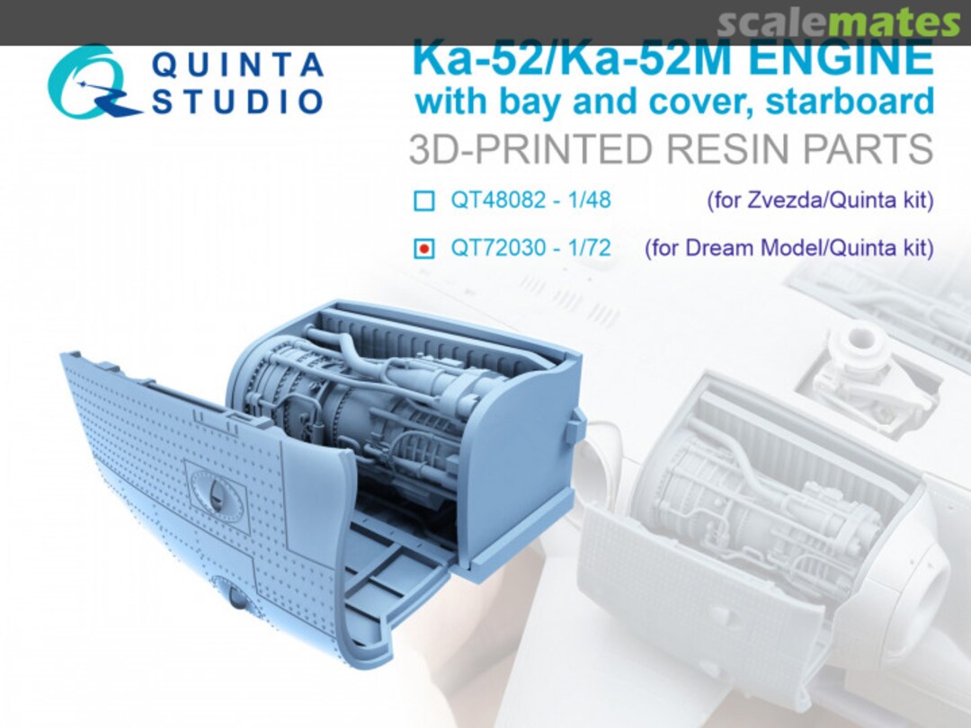 Boxart Ka-52/Ка-52М Engine with bay and cover, starboard QT72030 Quinta Studio