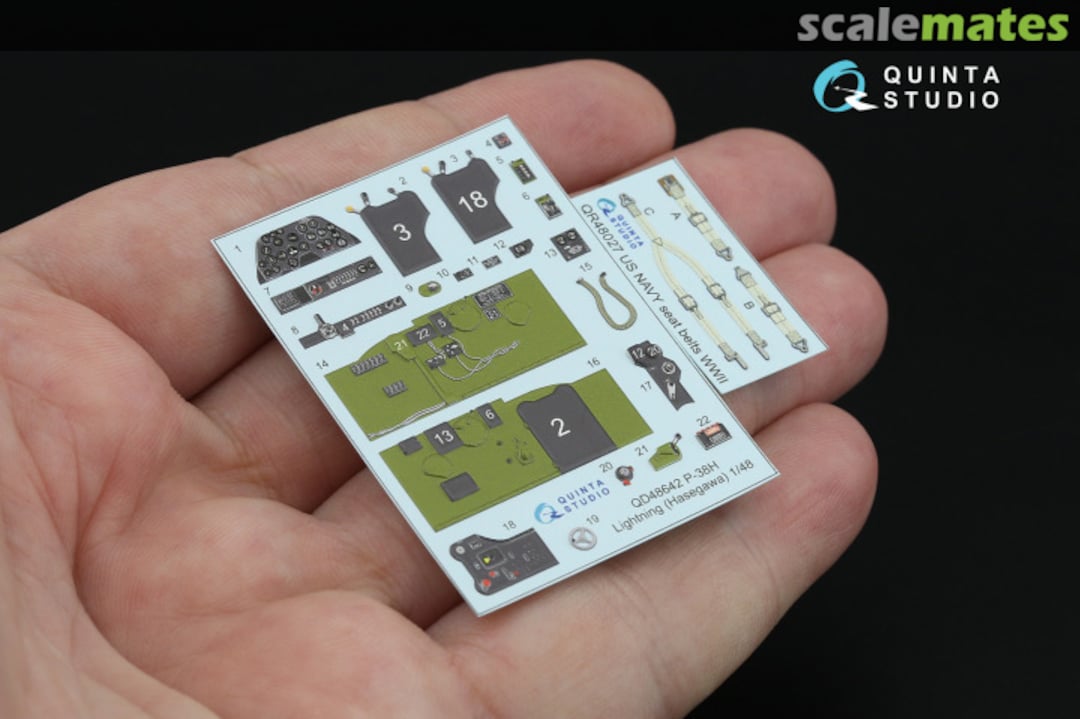 Contents P-38H Lightning interior 3D decals QD48642 Quinta Studio Contents P-38H Lightning interior 3D decals QD48642 Quinta Studio