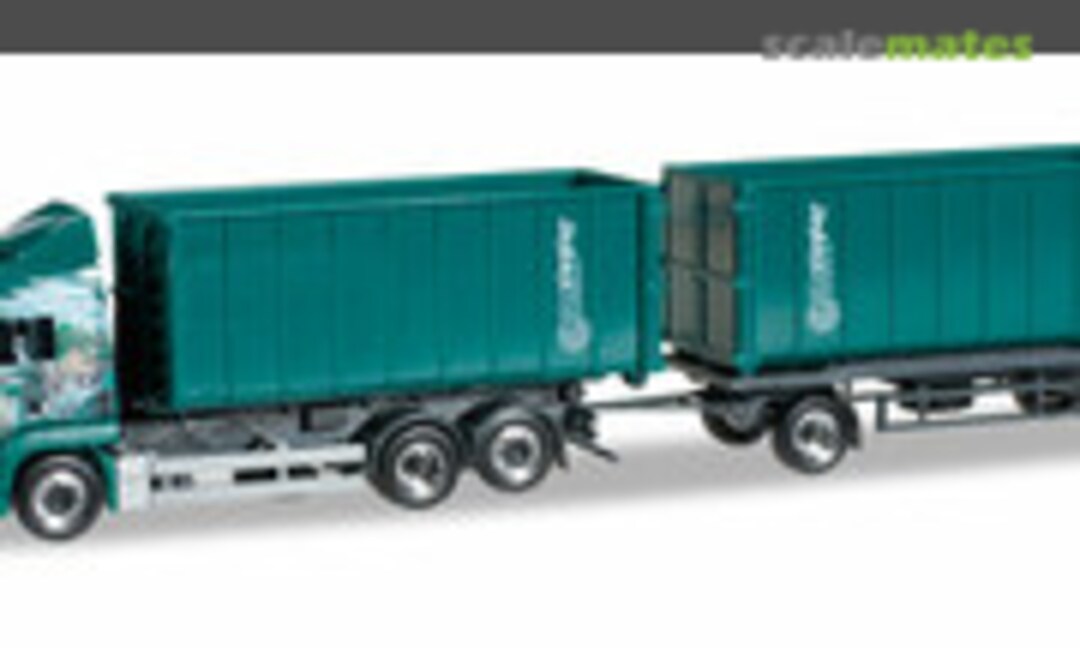 MAN TGS LX Abrollmulden-Hängerzug "Holz Ziegler" (Herpa 916622)