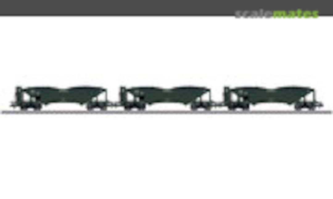 3pc German coal hoppercar set for the G 5/5, DRG (Märklin 46803)